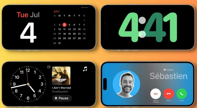 大方苹果手机维修分享iOS17横屏充电待机显示有什么好处 