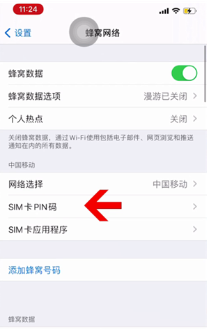 大方苹果14维修网分享如何给iPhone14的SIM卡设置密码 