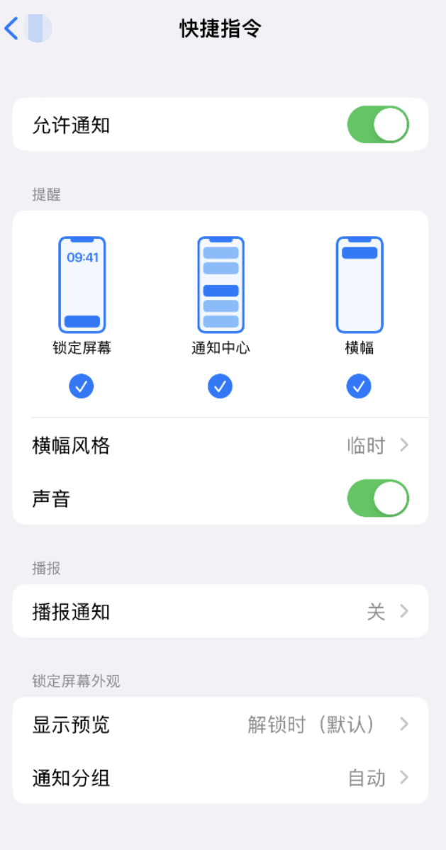 大方苹果手机维修分享如何在 iPhone 上关闭快捷指令通知 