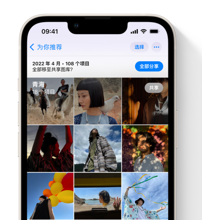 大方苹果维修网点分享在 iPhone 上使用共享图库 