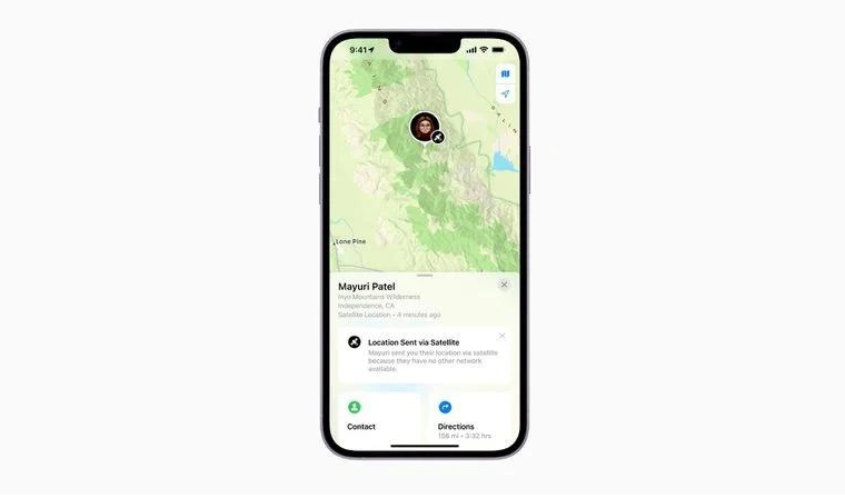 大方苹果14维修分享iPhone14系列中 FindMy功能通过卫星分享位置方法教程 