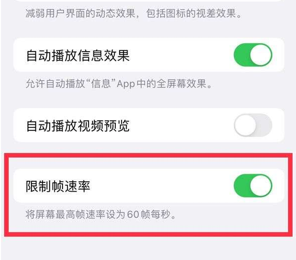 大方苹果13维修分享iPhone13 Pro高刷设置方法 