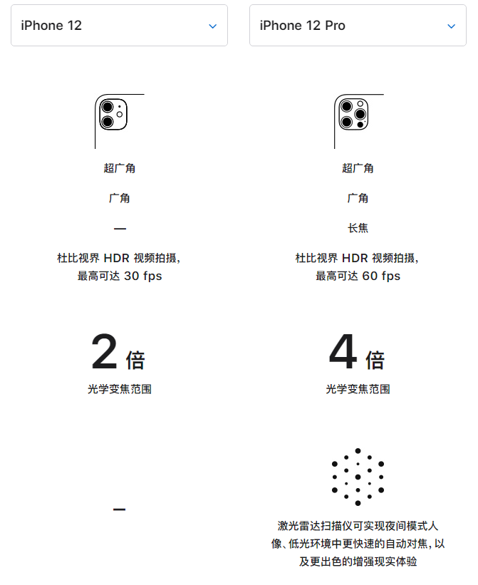 大方苹果手机维修分享苹果 iPhone 12 与 iPhone 12 Pro 选哪款 